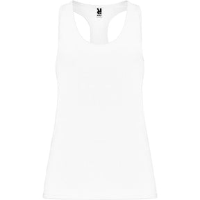 Camiseta deportiva tirantes nadadora mujer Aida color blanco