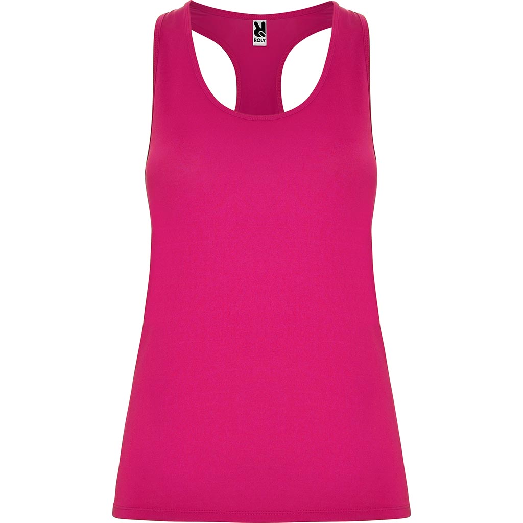 Camiseta deportiva tirantes nadadora mujer Aida color rosetón