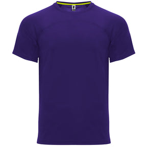 Camiseta técnica dos tejidos monaco color morado