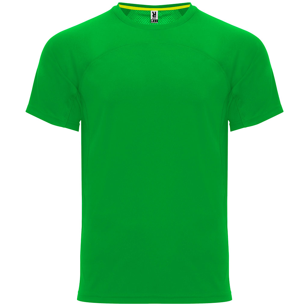 Camiseta técnica dos tejidos monaco color verde helecho