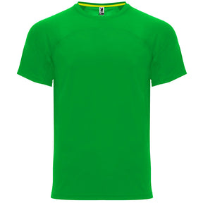 Camiseta técnica dos tejidos monaco color verde helecho