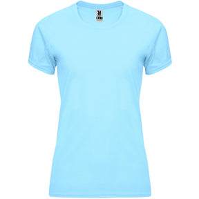 Camiseta tecnica raglan mujer BAHRAIN woman color azul celeste