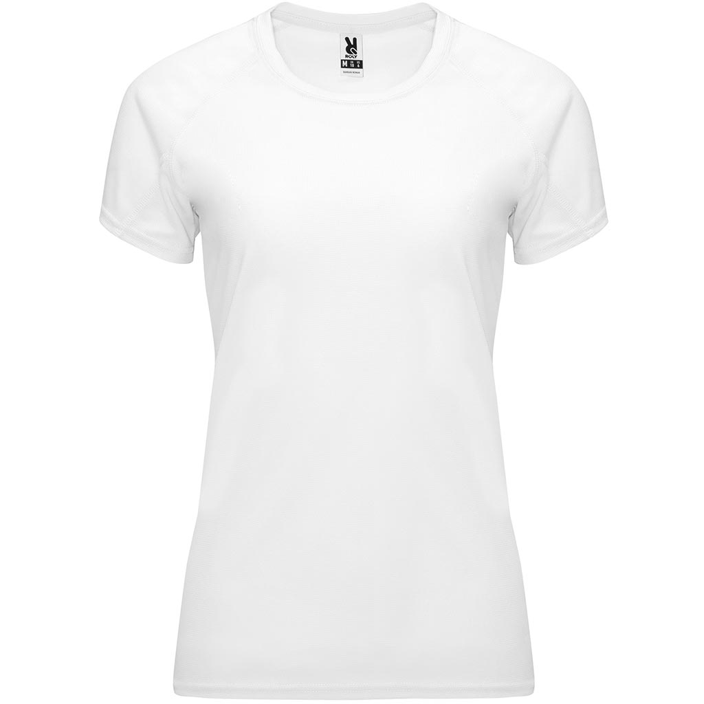 Camiseta tecnica raglan mujer BAHRAIN woman color blanco