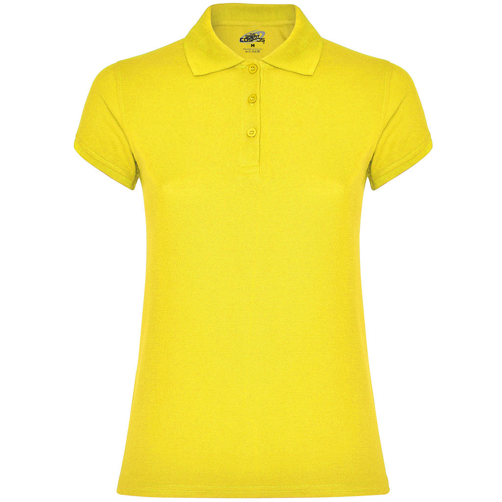 Polo unisex manga corta mujer Star color amarillo