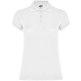 Polo unisex manga corta mujer Star color blanco