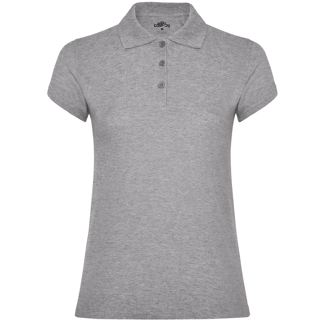 Polo unisex manga corta mujer Star color gris