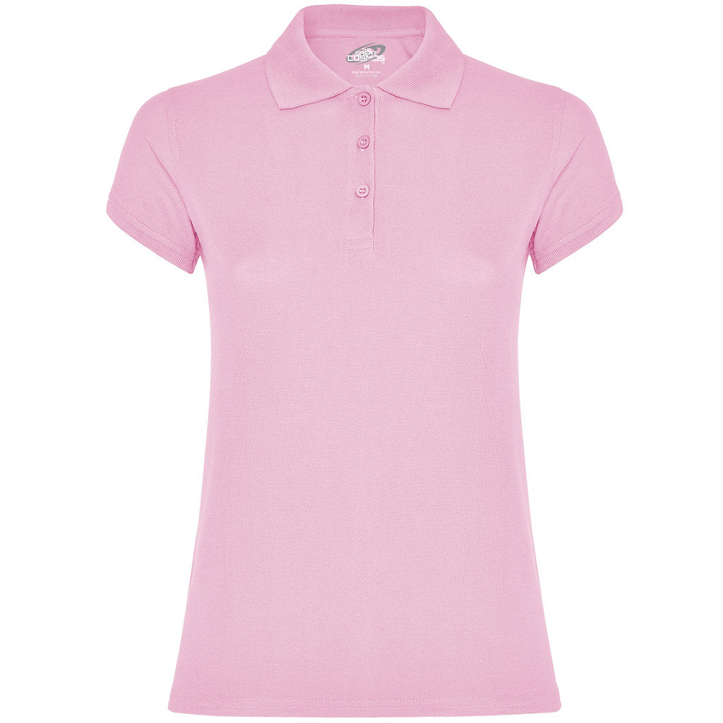 Polo unisex manga corta mujer Star color rosa