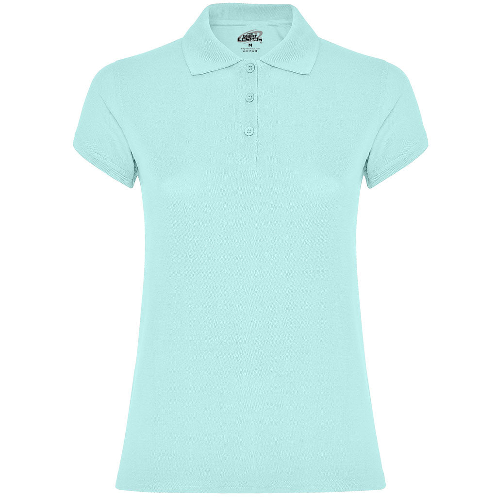 Polo unisex manga corta mujer Star color verde menta