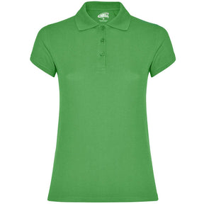 Polo manga corta mujer estrella woman pecho verde mist