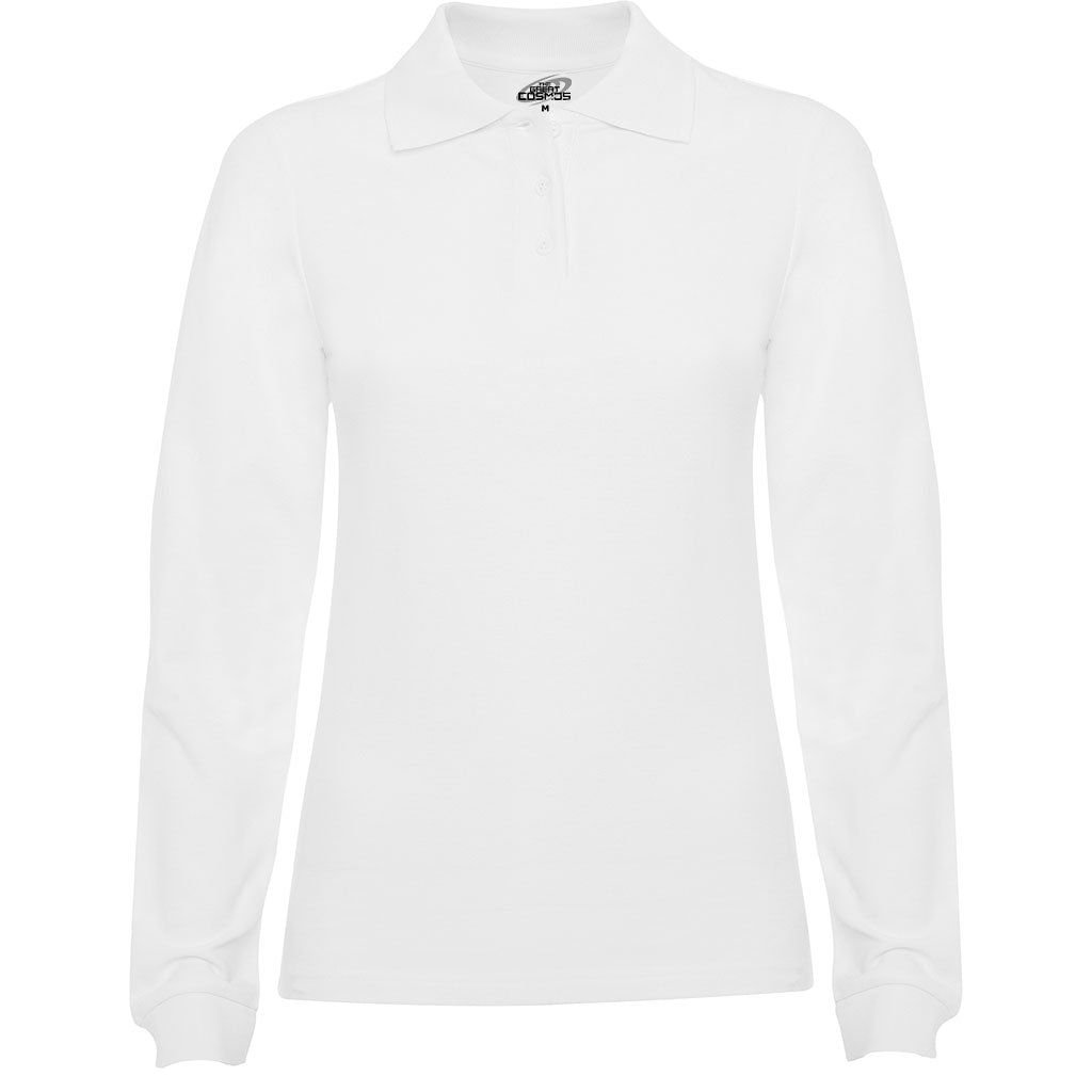 Polo manga larga mujer Estrella - pecho blanco