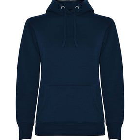 Sudadera capucha combinada mujer urban woman pecho azul marino