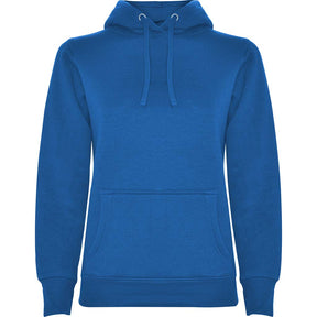 Sudadera capucha combinada mujer urban woman pecho azul royal