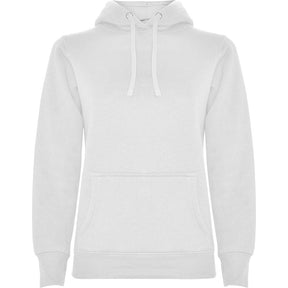 Sudadera capucha combinada mujer urban woman pecho blanco