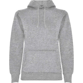 Sudadera capucha combinada mujer urban woman pecho gris