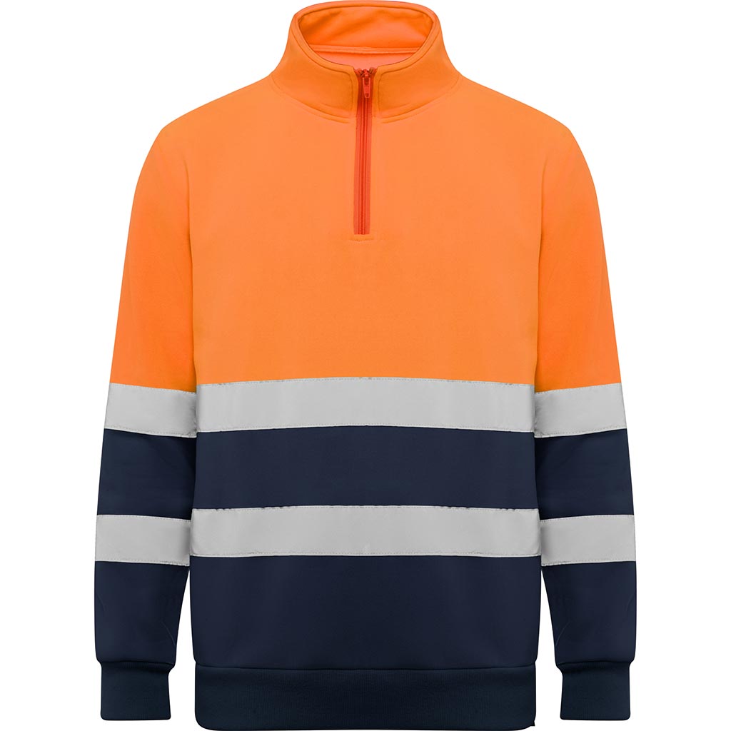 Sudadera laboral Spica - marino/naranja fluor