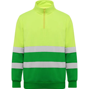 Sudadera laboral Spica - verde jardin/amarillo fluor